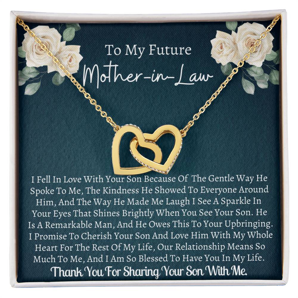 Future Mother In Law Interlocking Interlocking Hearts Necklace