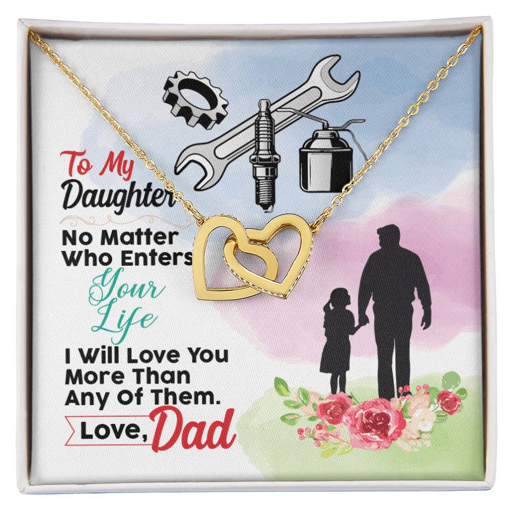 Mechanic'S Daughter - Interlocking Heart Necklace Interlocking Hearts Necklace