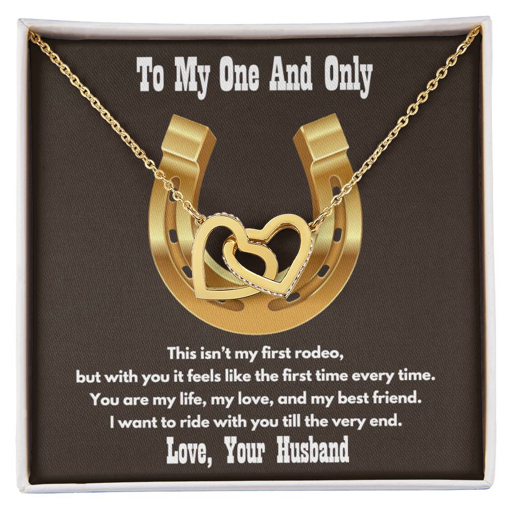 Rodeo Life Interlocking Hearts Necklace