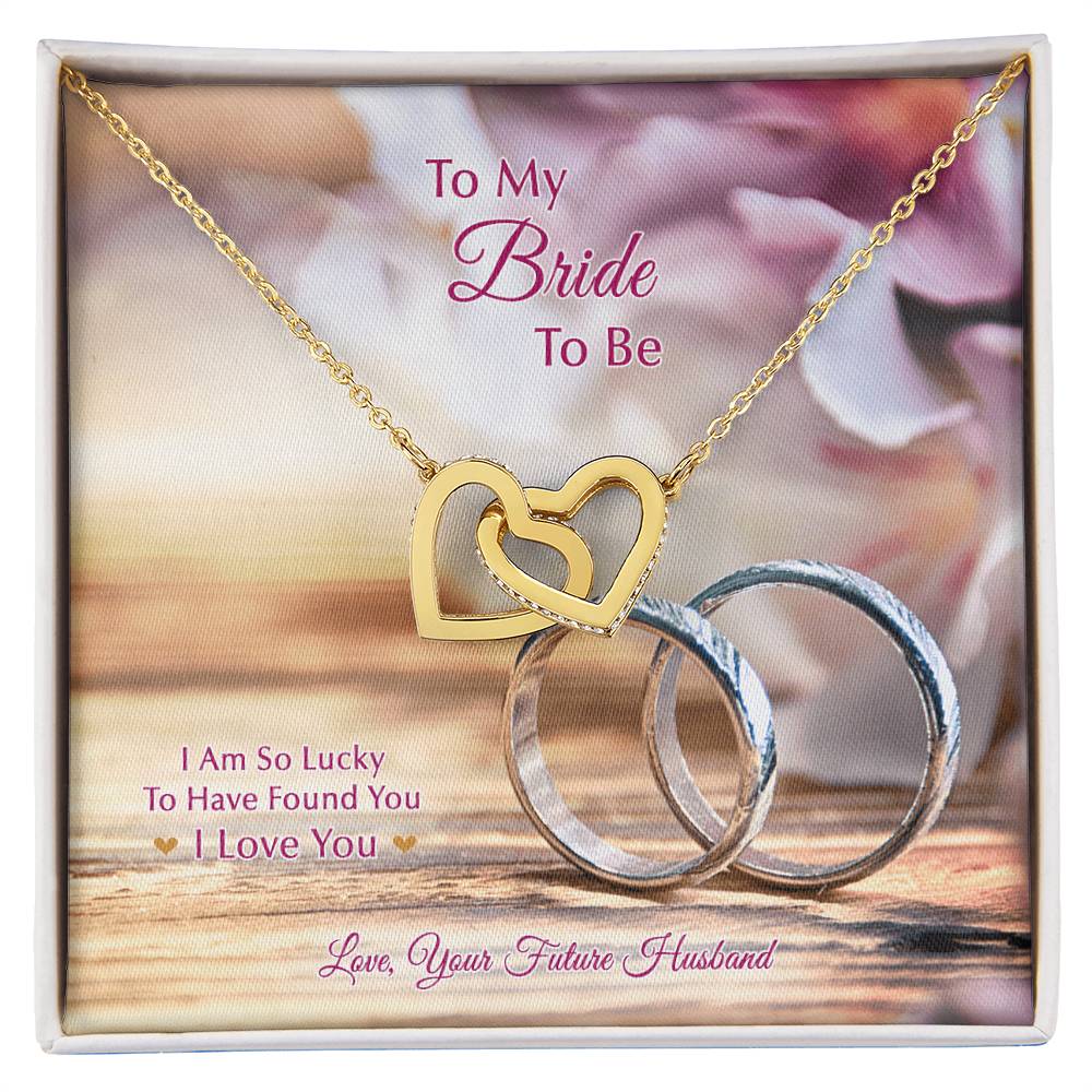 To My Bride To Be . Interlocking Hearts Silver Rings Design Interlocking Hearts Necklace
