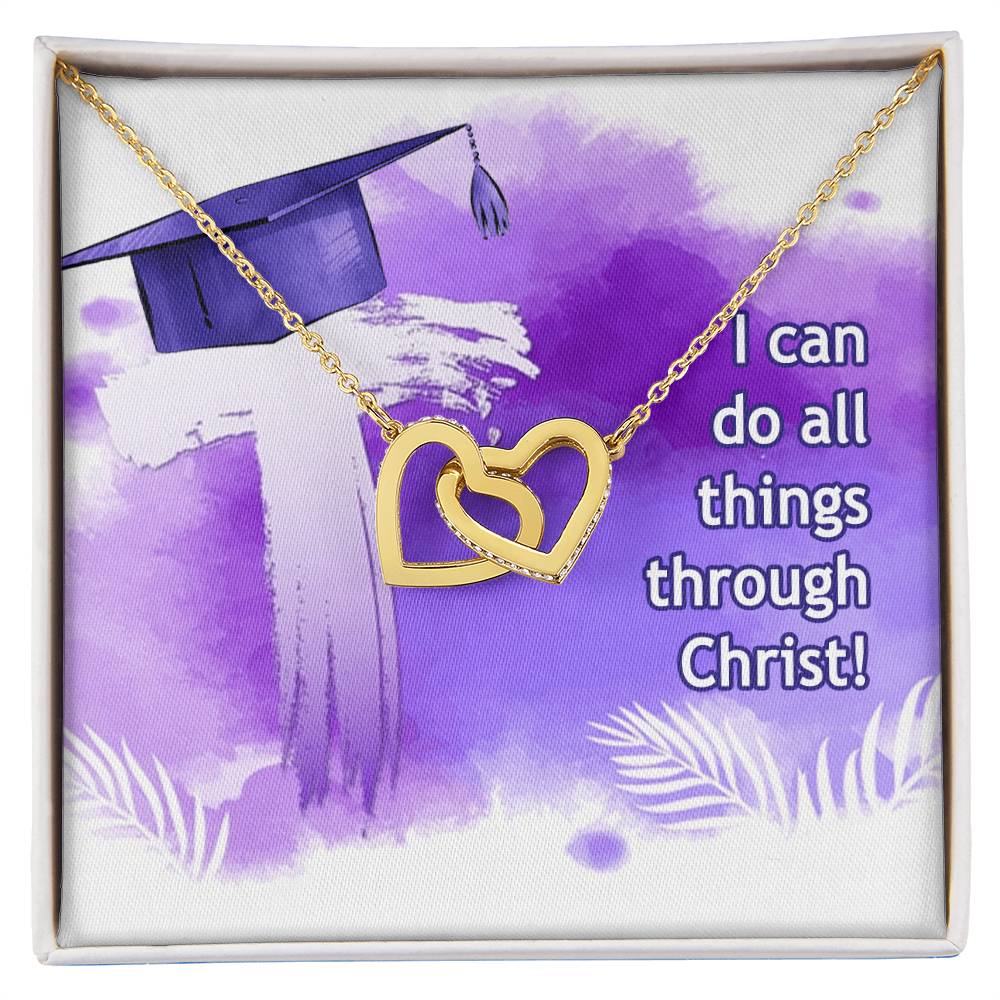 Interlocked Heart Neckless - Graduation Day Interlocking Hearts Necklace
