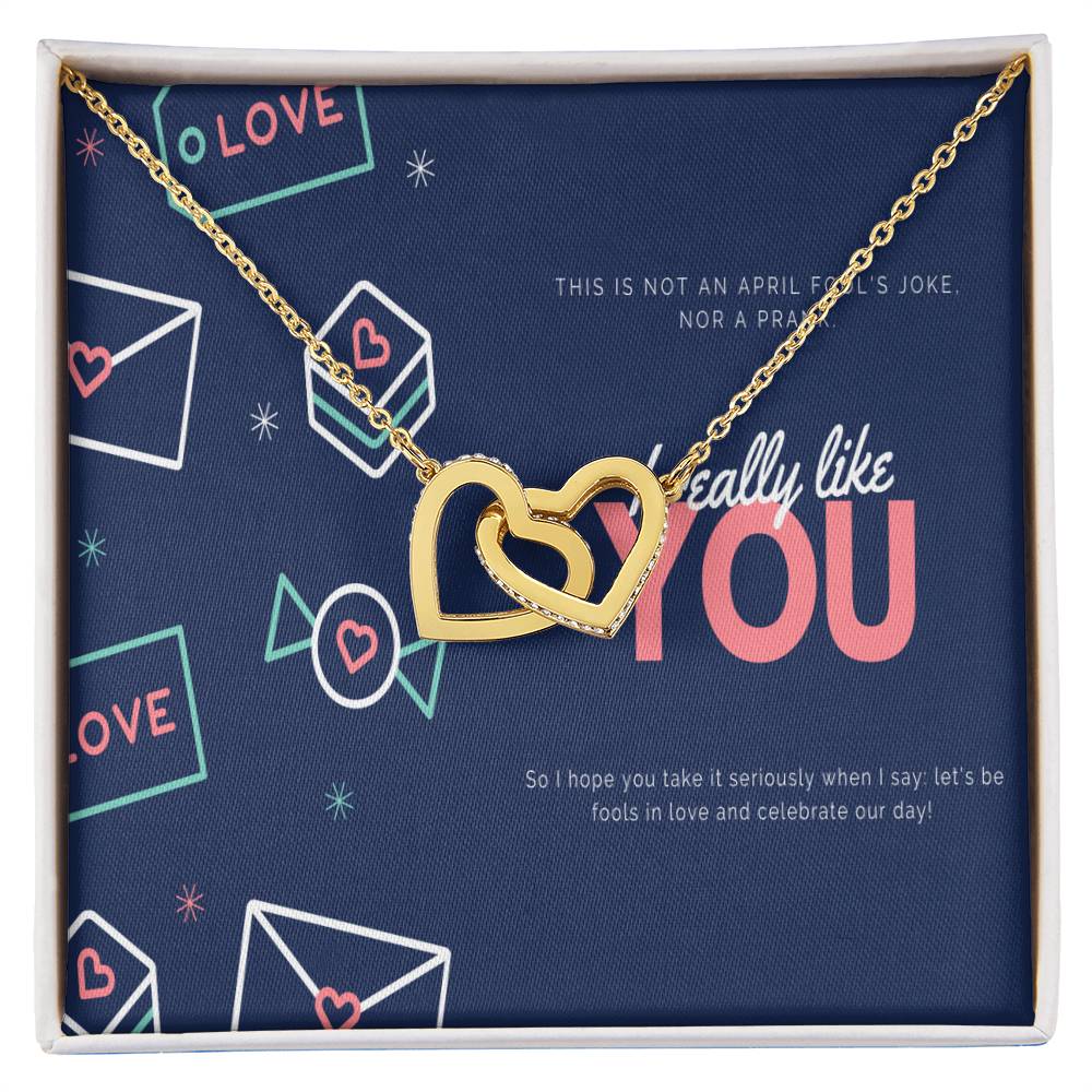 To My Love Interlocking Hearts Necklace