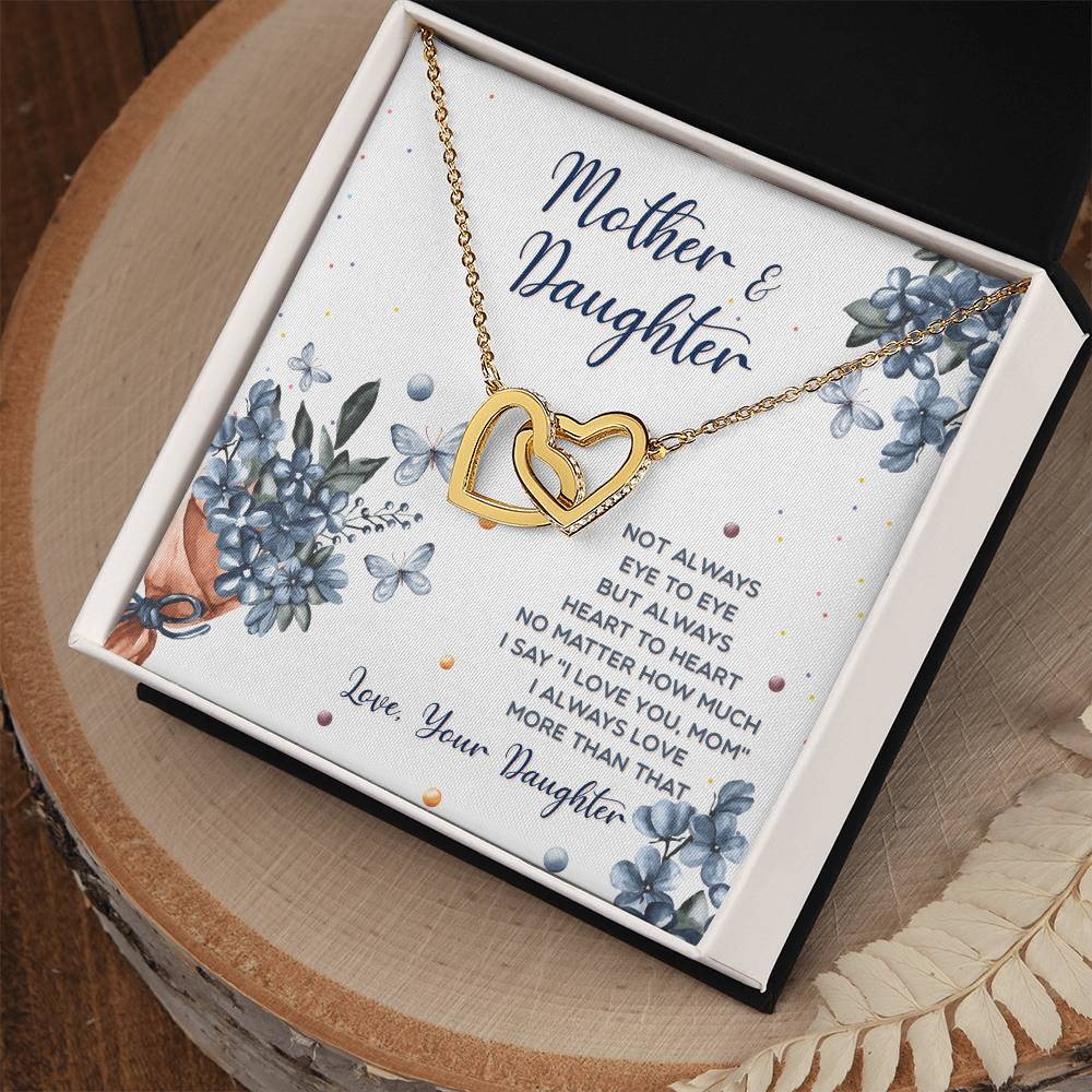 Interlocking Hearts Mother And Daughter Not Always Eye To Eye Interlocking Hearts Necklace