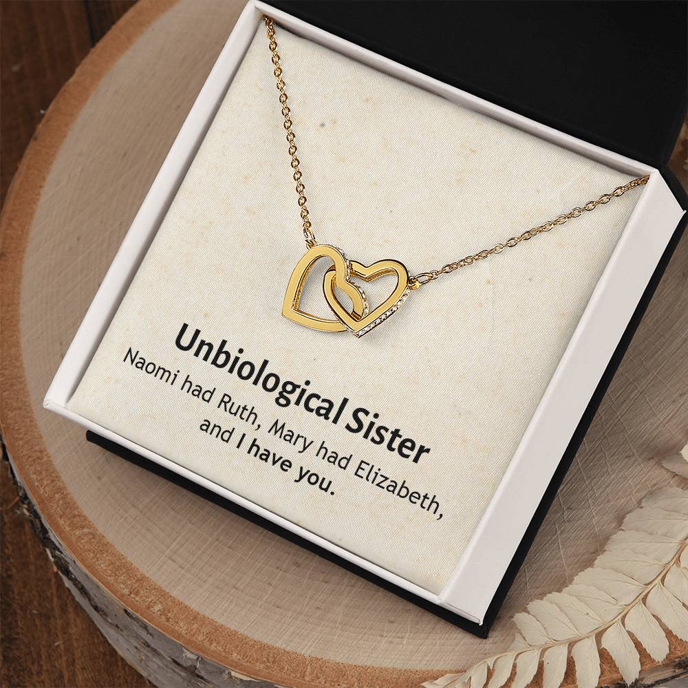 Unbiological Sister - I Have You - Interlocking Hearts Necklace