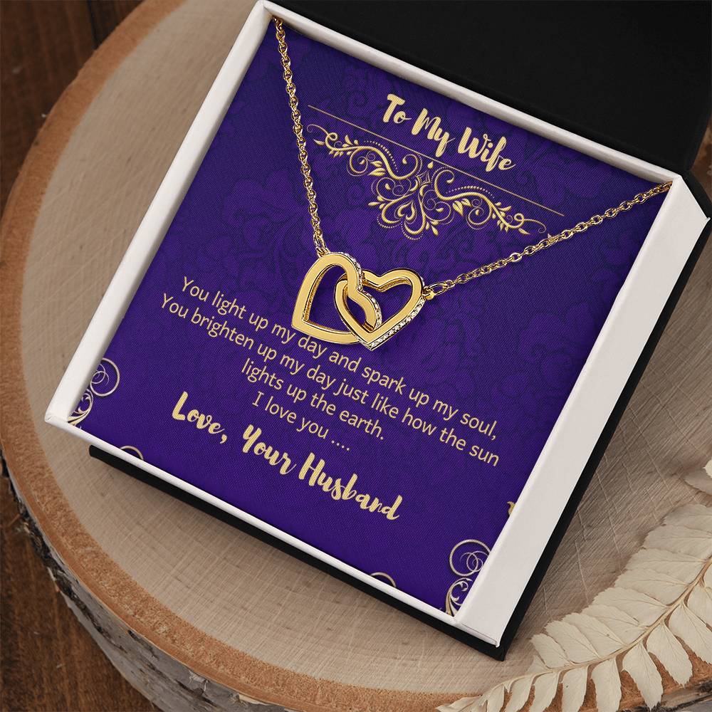Sparkling Two Hearts Interlocked Necklace Interlocking Hearts Necklace