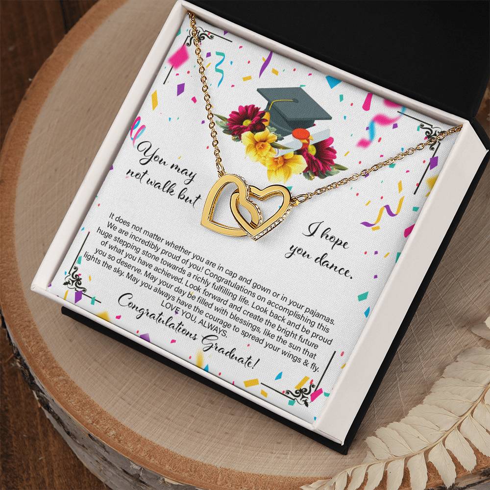 Graduation Gift For Daughter - Interlocking Heart Necklace Interlocking Hearts Necklace