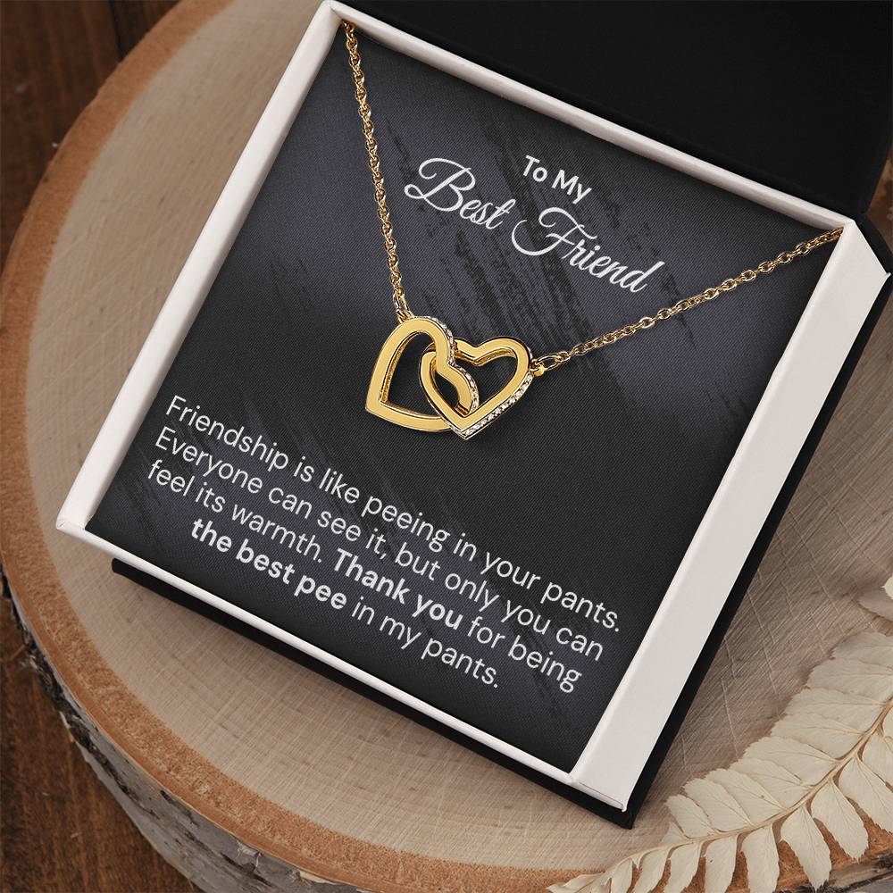 Funny Gift For Your Best Friend - Interlocked Hearts Necklace Interlocking Hearts Necklace