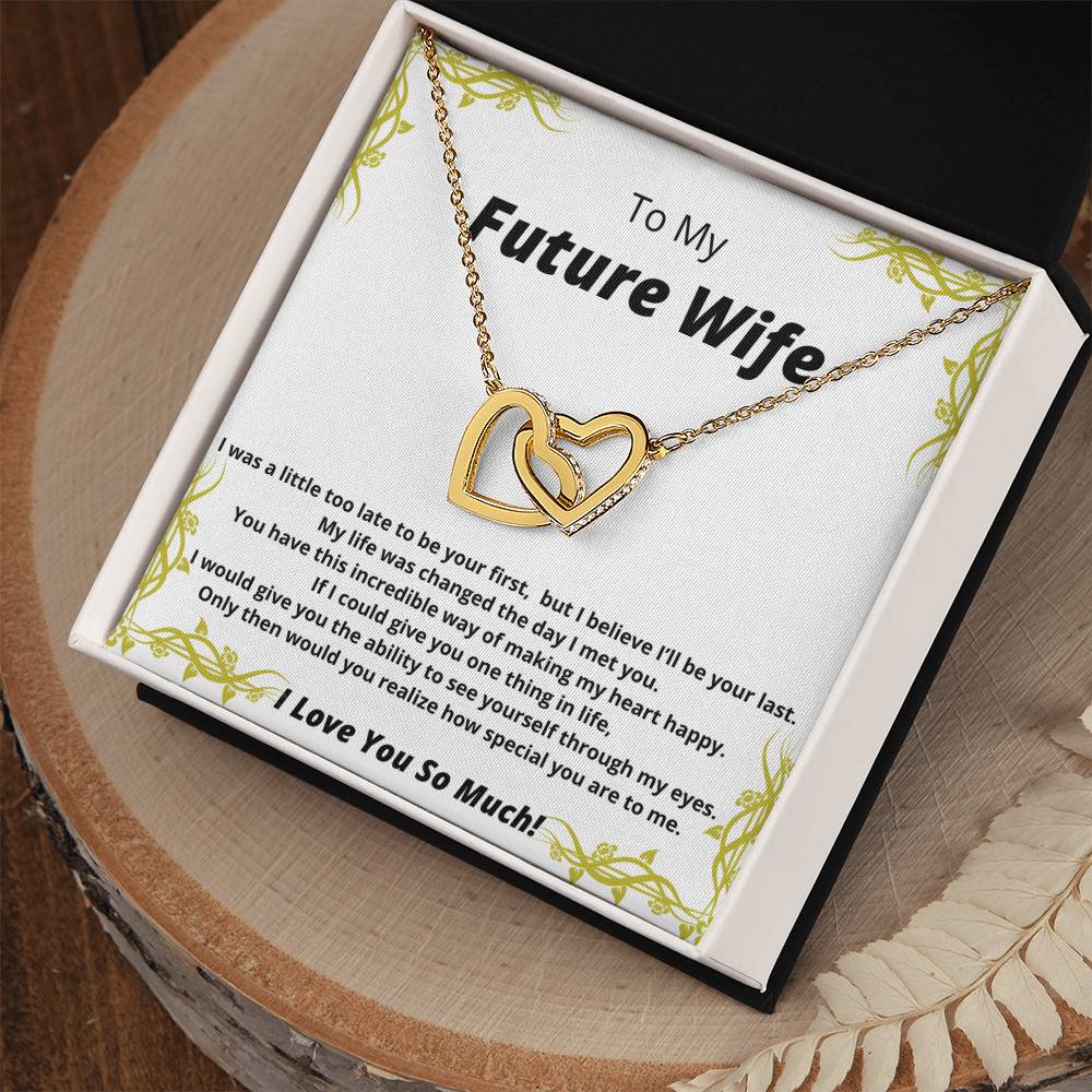 A Gift For My Future Wife Interlocking Hearts Necklace
