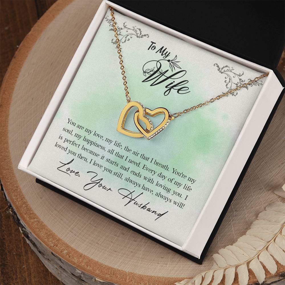 Interlocked Heart Neckless - For Wife Interlocking Hearts Necklace