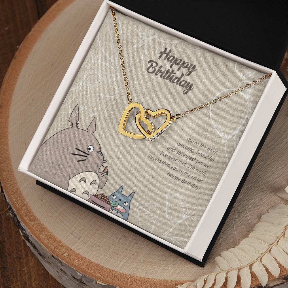 Sister'S Love - Interlocking Hearts Necklace
