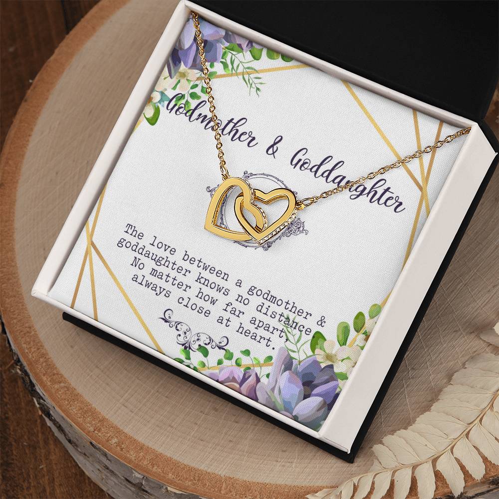 Godmother And Goddaughter Necklacegodmother & Goddaughter Gift Custom Godmother Necklaceinterlocking Hearts Necklace Gift For Godmother