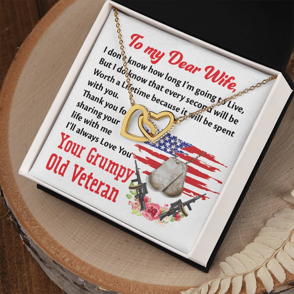 Veteran'S Wife - Interlocking Heart Necklace Interlocking Hearts Necklace