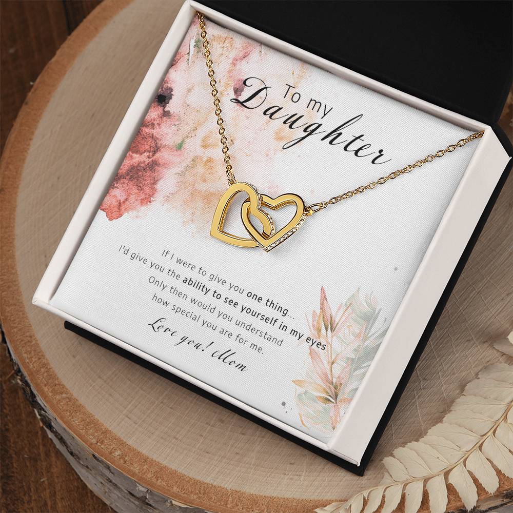 See Youself In My Eyes - Interlocking Hearts Necklace