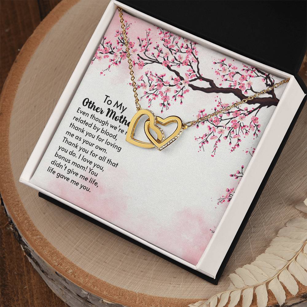 To My Mother - Interlocking Hearts Necklace