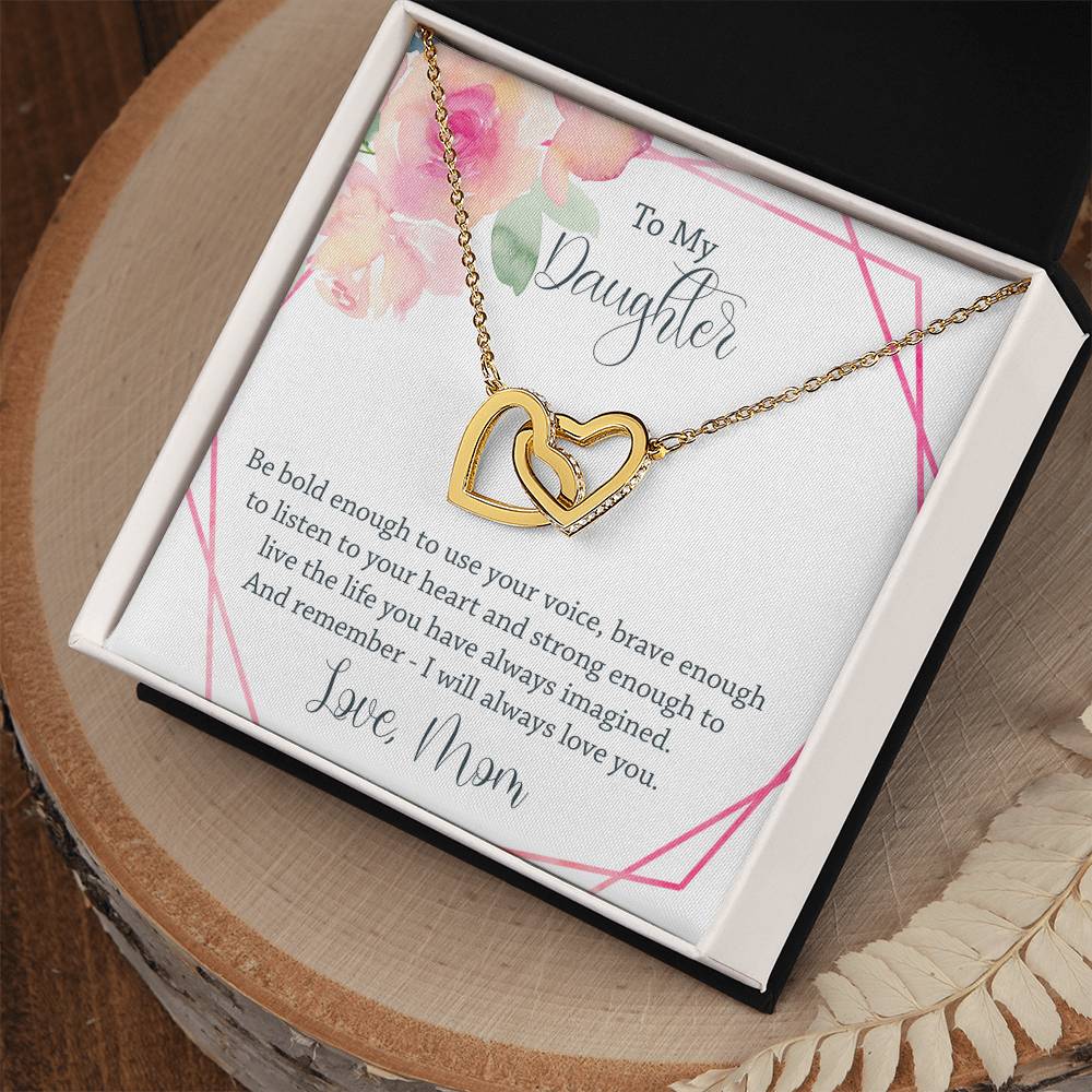 Interlocking Heart Necklace - Be Bold Enough Interlocking Hearts Necklace