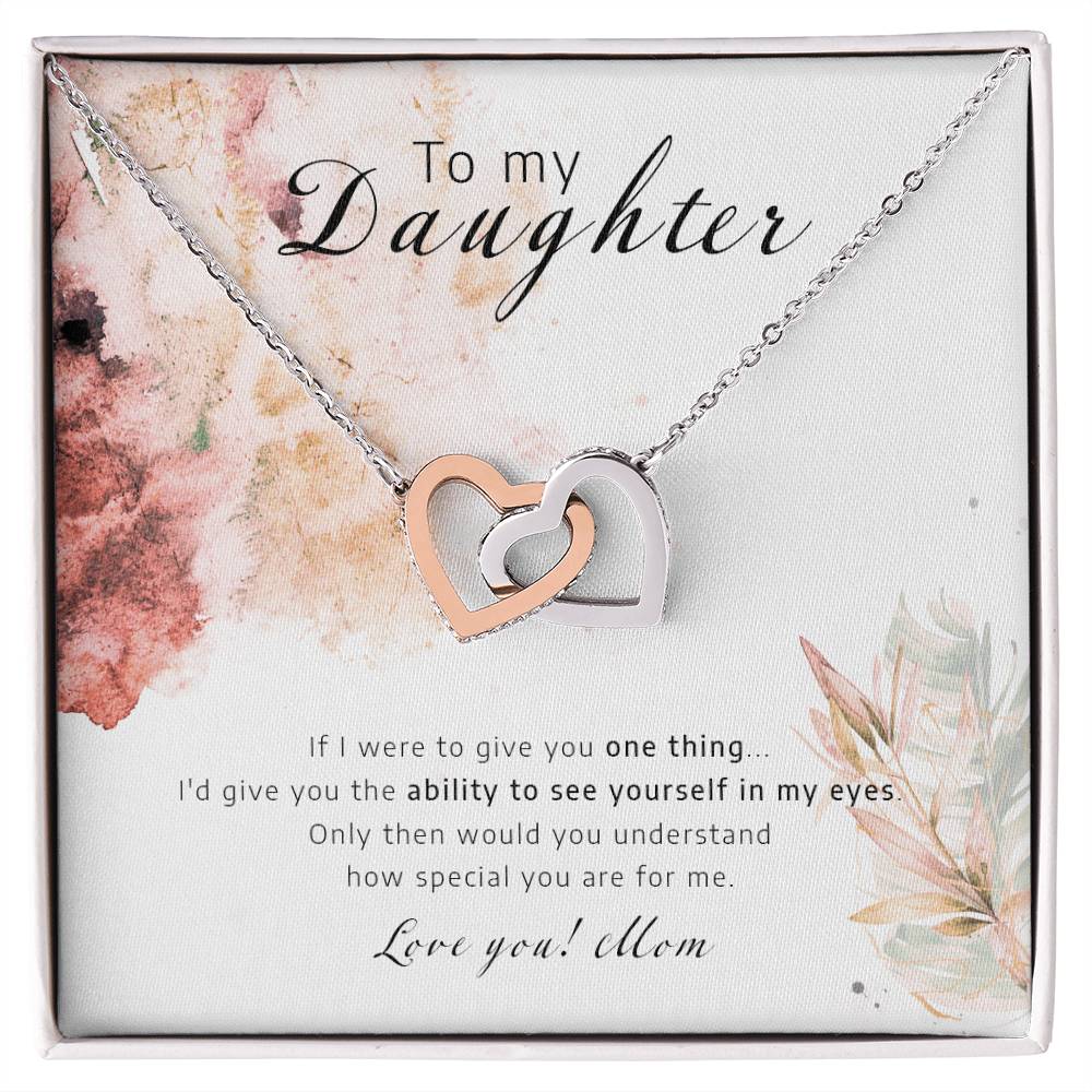 See Youself In My Eyes - Interlocking Hearts Necklace