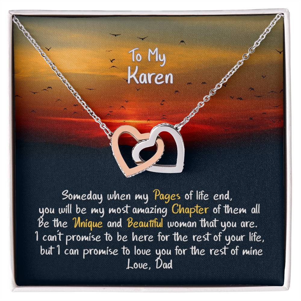 Hearts Karen Hearts Connected Interlocking Hearts Necklace