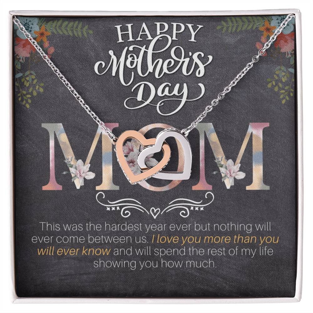 Mother’S Day - I Love You More Than You Will Ever Know - Interlocking Hearts Necklace
