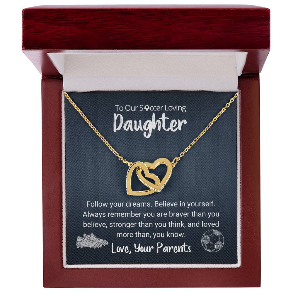 Follow Your Dreams Necklace Interlocking Hearts Necklace