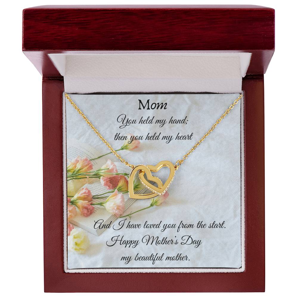 Gift For Mom On Mother’S Day - Interlocking Heart Necklace Interlocking Hearts Necklace