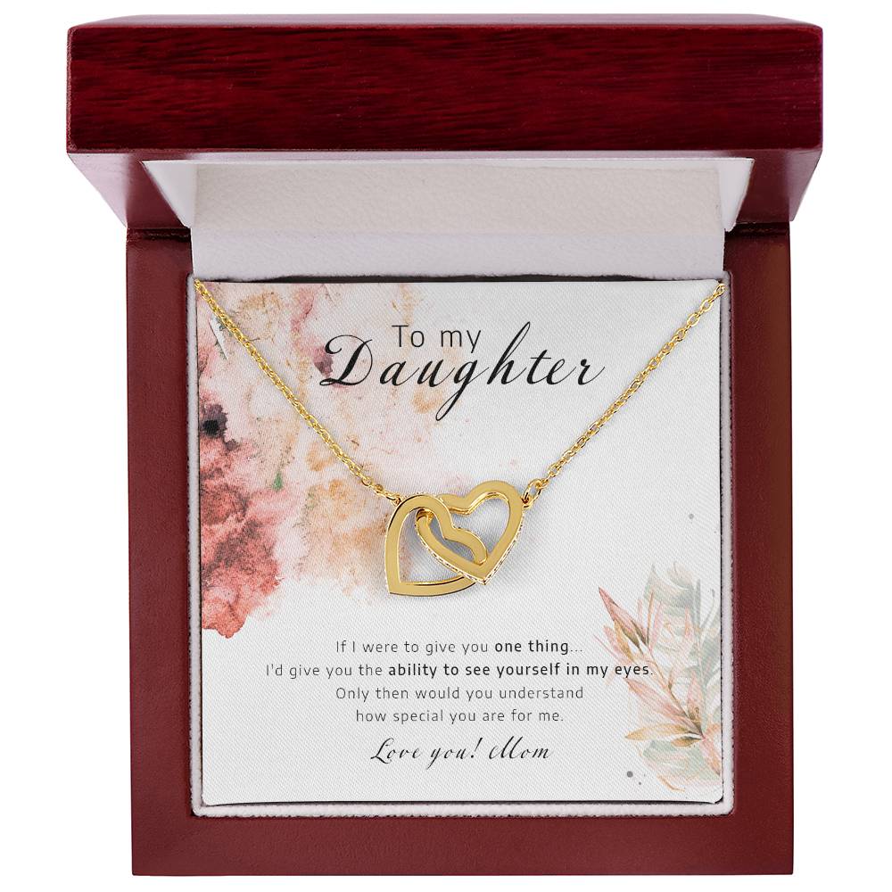See Youself In My Eyes - Interlocking Hearts Necklace