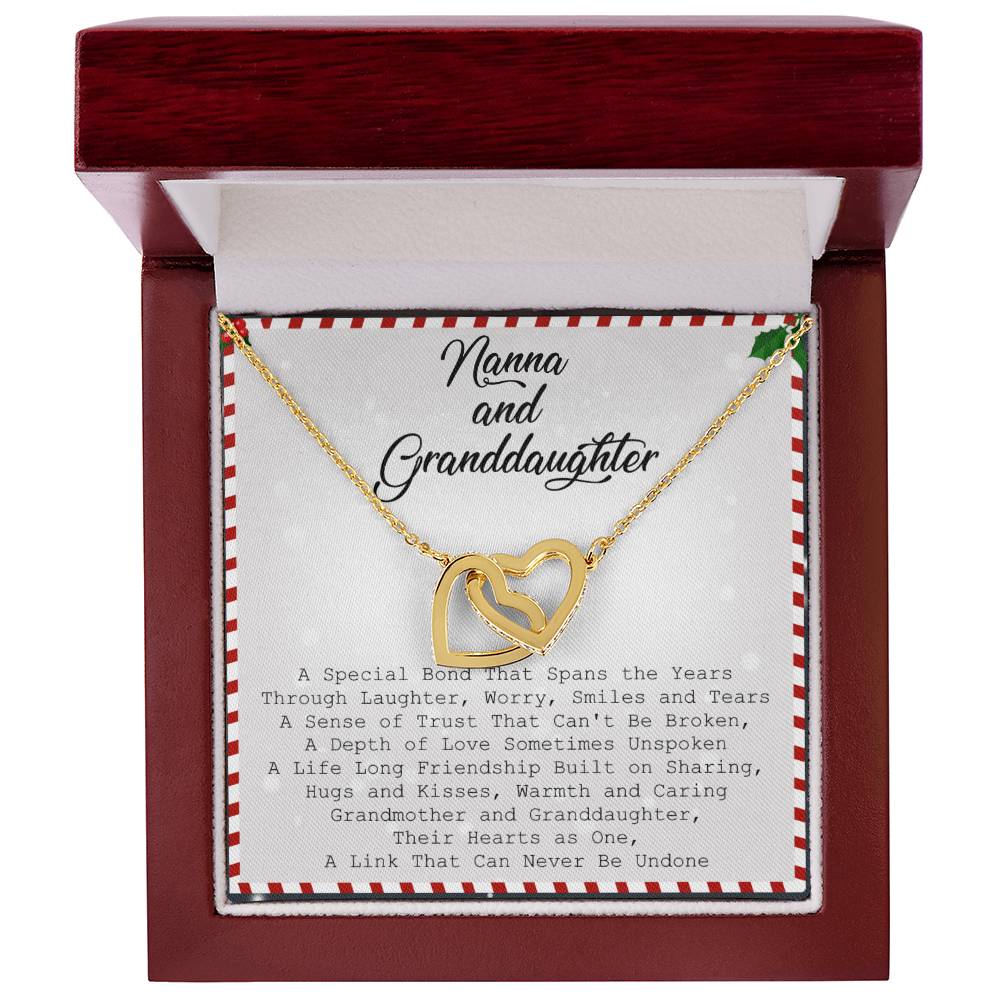 Nanna And Granddaughter Necklace Interlocking Hearts Necklace