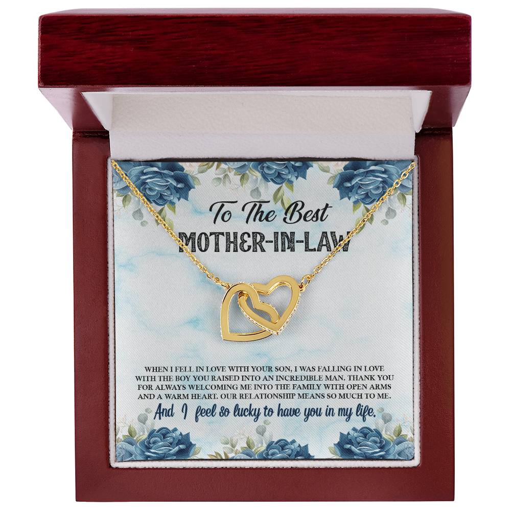 Interlocked Heart Neckless - For Mother In Law Interlocking Hearts Necklace