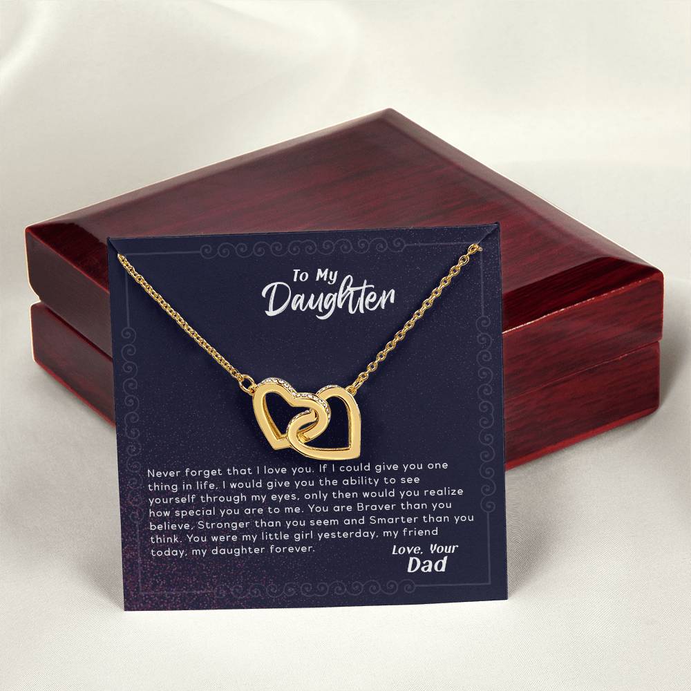 See Yourself Through My Eyes - Interlocking Hearts Necklace