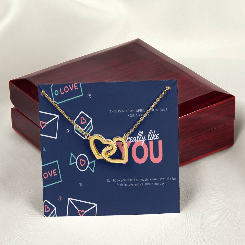 To My Love Interlocking Hearts Necklace