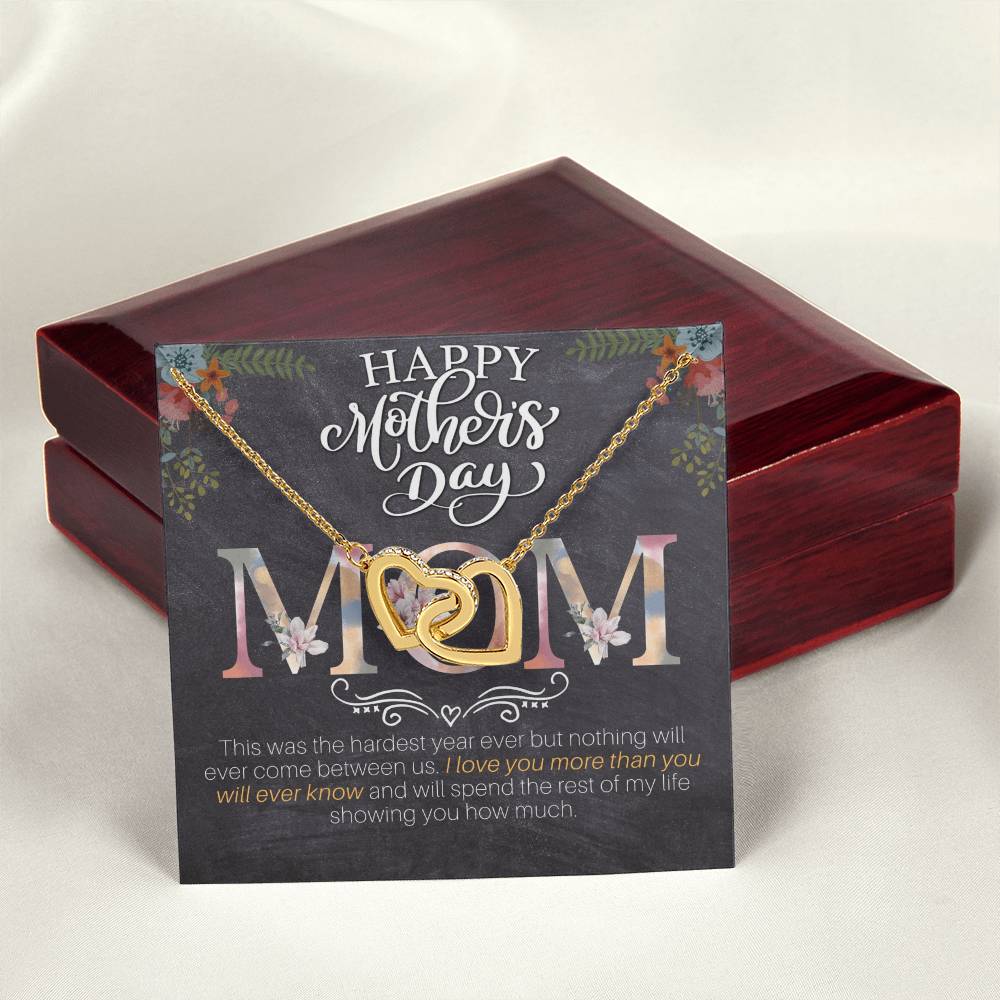 Mother’S Day - I Love You More Than You Will Ever Know - Interlocking Hearts Necklace