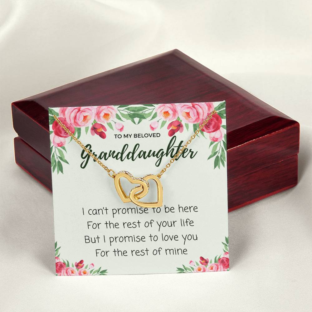 Luxury Gift From Grandmother To Granddaughter - Interlocking Hearts Necklace
