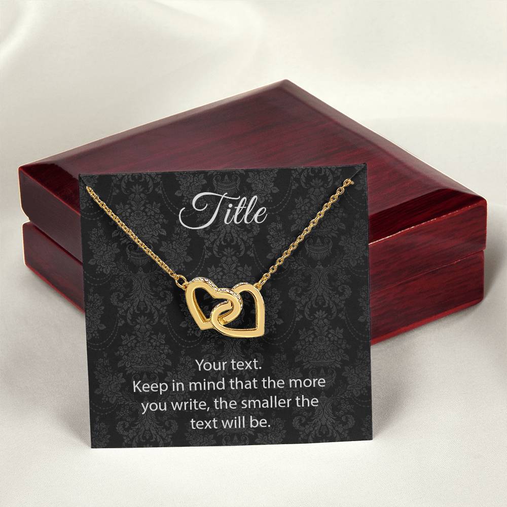 Custom Interlocking Hearts Interlocking Hearts Necklace