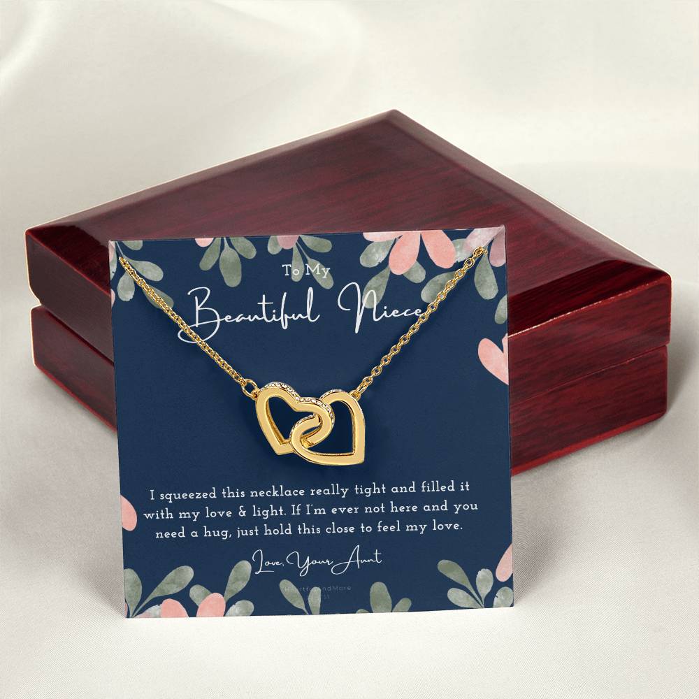 Niece Gift Gift To Niece From Aunt To My Niece Gift For Niece Moving Away Niece Christmas Gift Niece Birthday Gift Interlocking Hearts Necklace