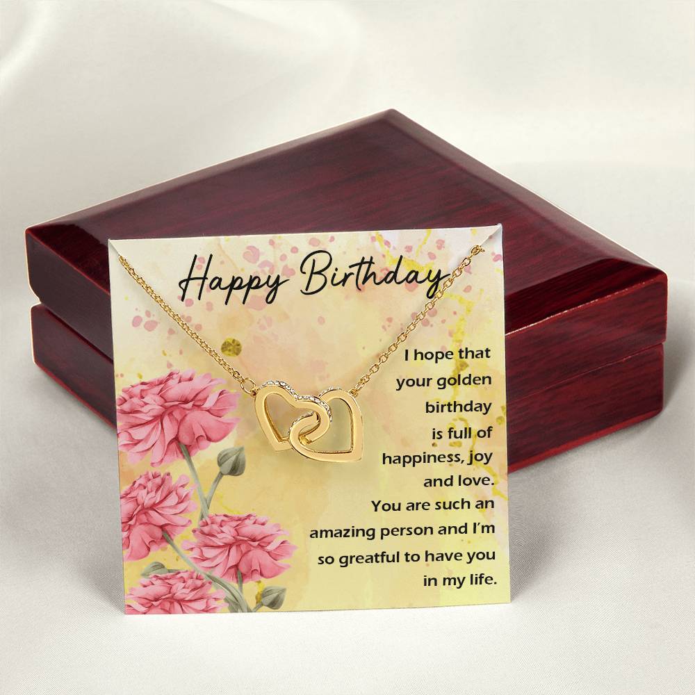 Interlocked Heart Neckless - For Birthday Interlocking Hearts Necklace