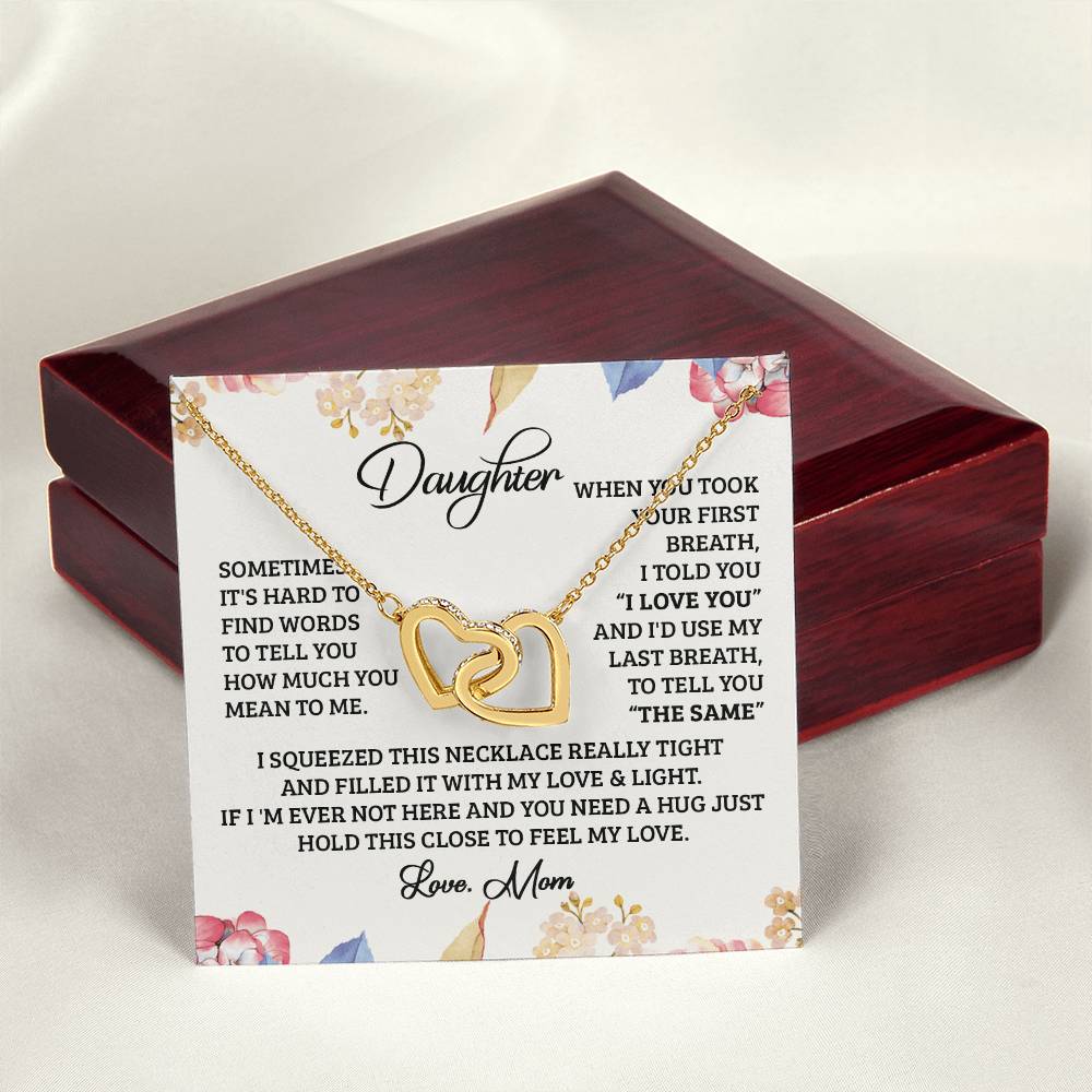 Use Last Breath Interlocking Hearts Necklace