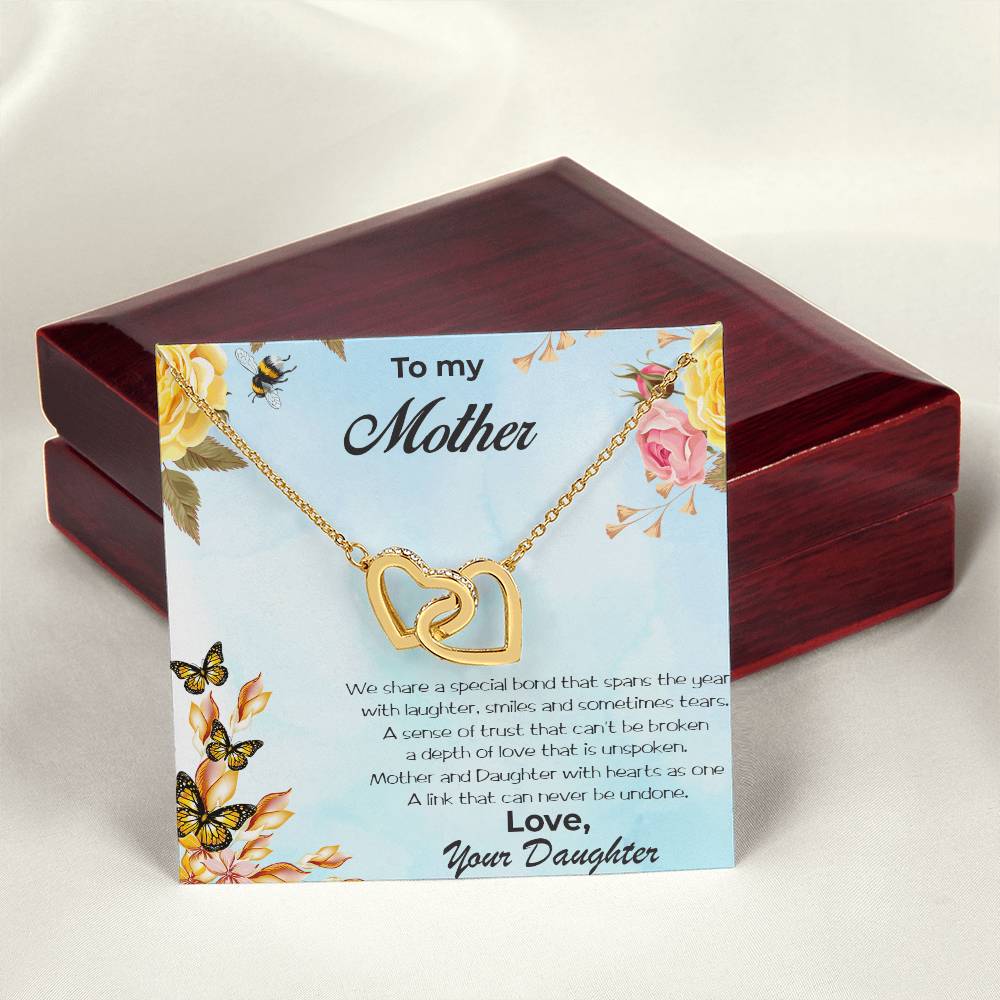 Mother And Daughter Special Bond Necklace Interlocking Hearts Necklace