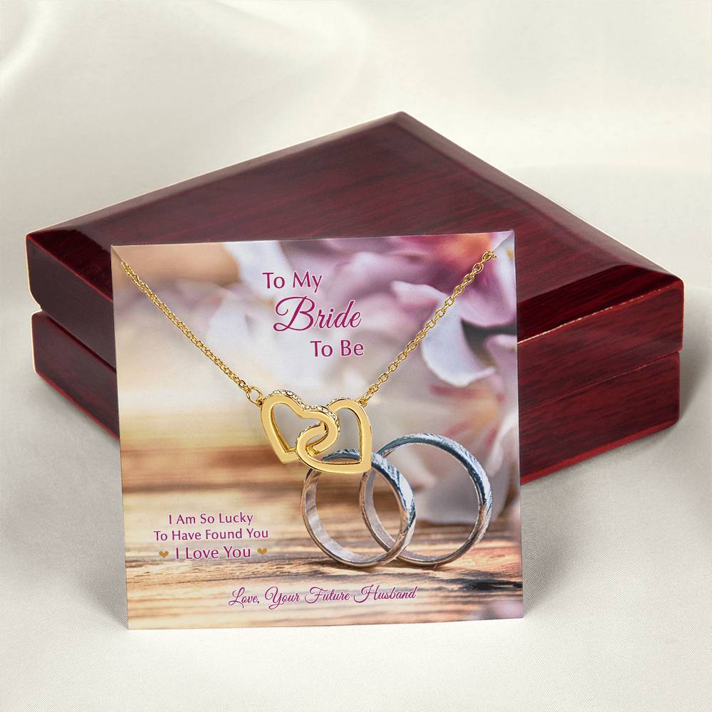 To My Bride To Be . Interlocking Hearts Silver Rings Design Interlocking Hearts Necklace