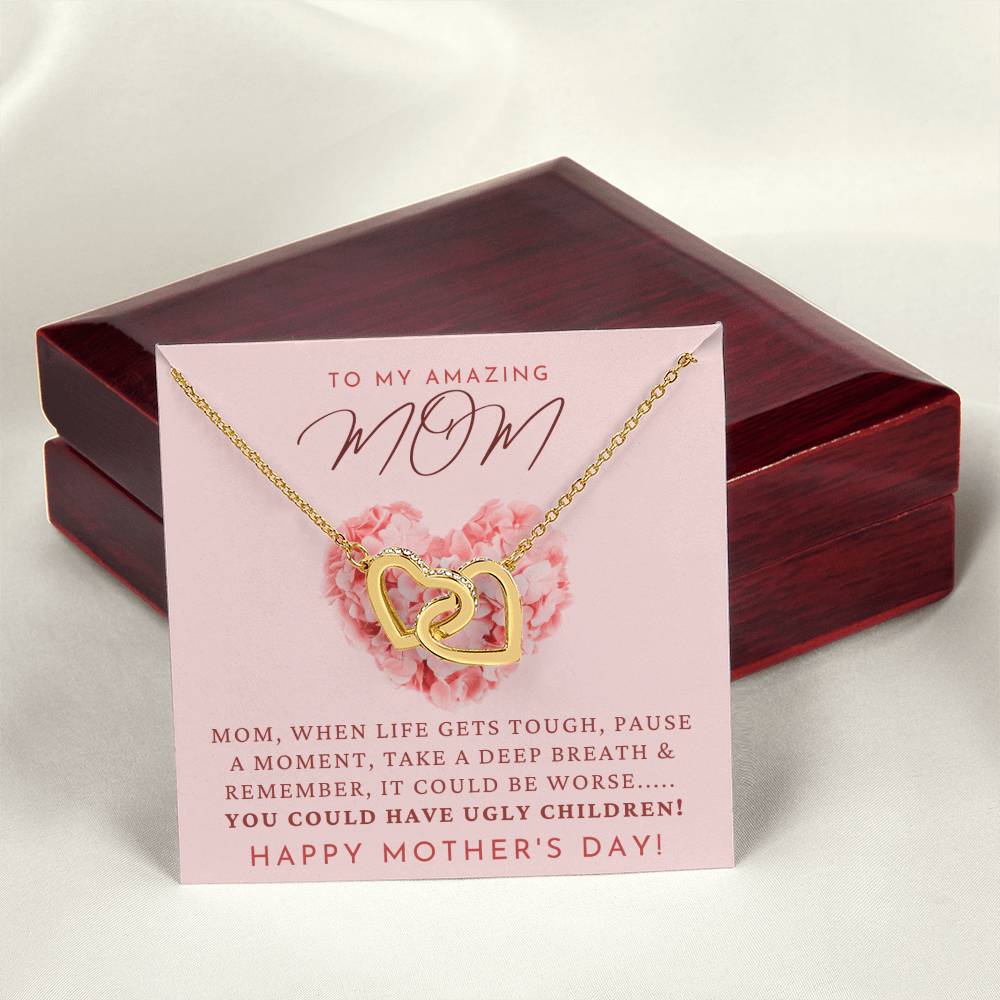 The Perfect Mother'S Day Gift. Interlocking Hearts Necklace