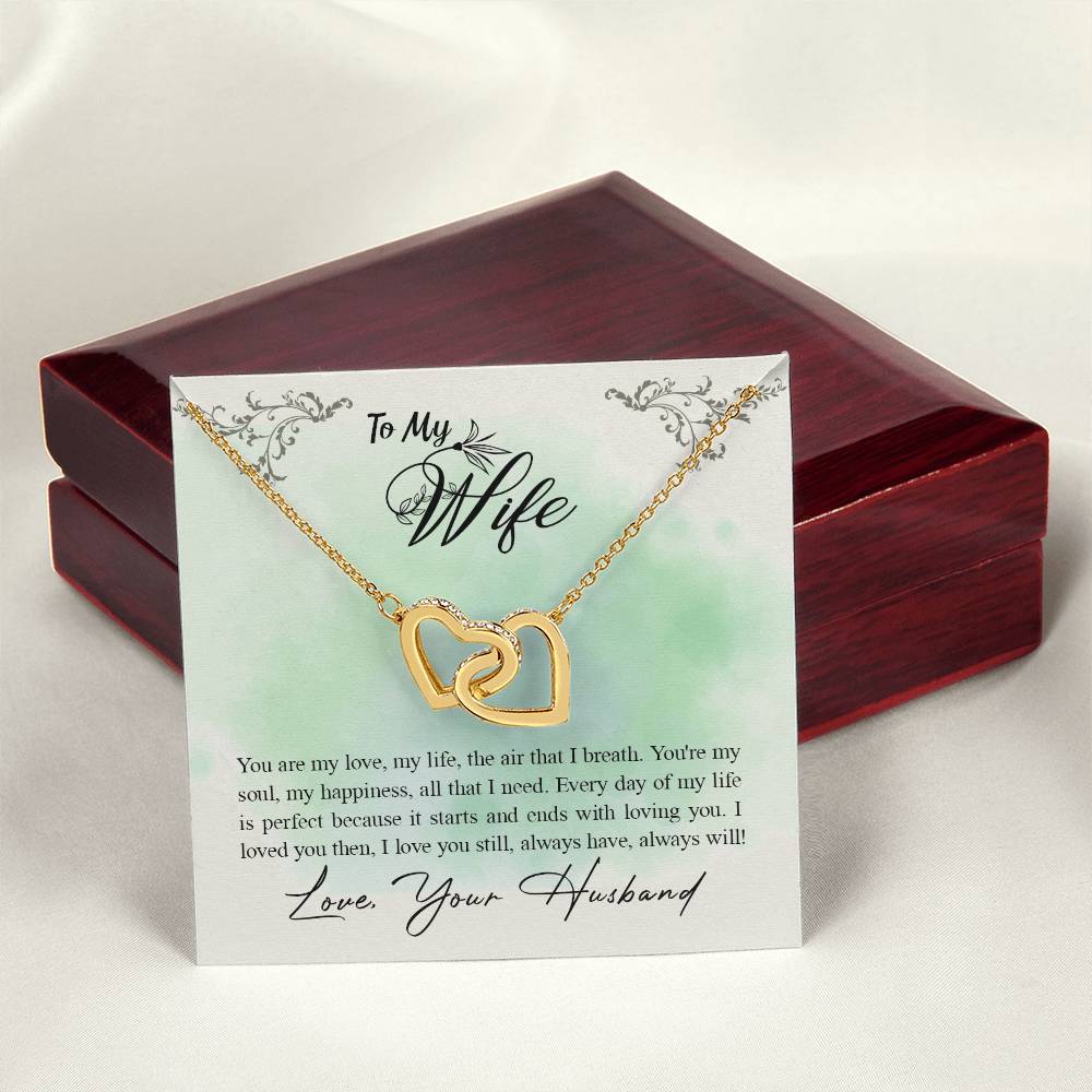 Interlocked Heart Neckless - For Wife Interlocking Hearts Necklace