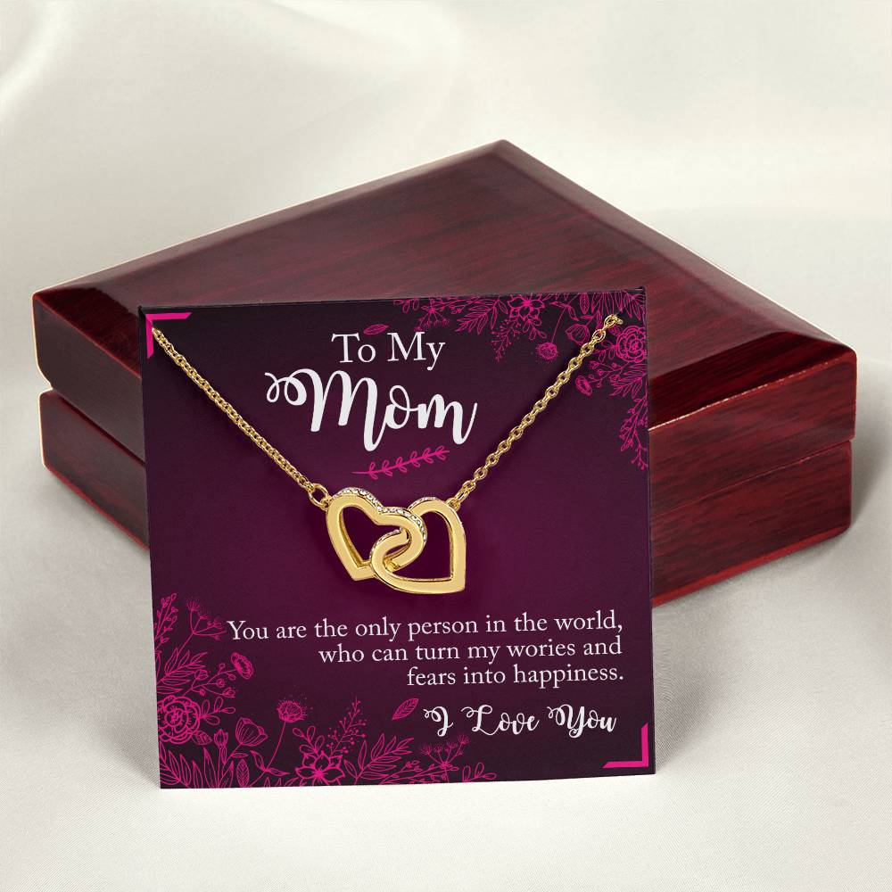Interlocked Heart Neckless - Mother'S Day Interlocking Hearts Necklace
