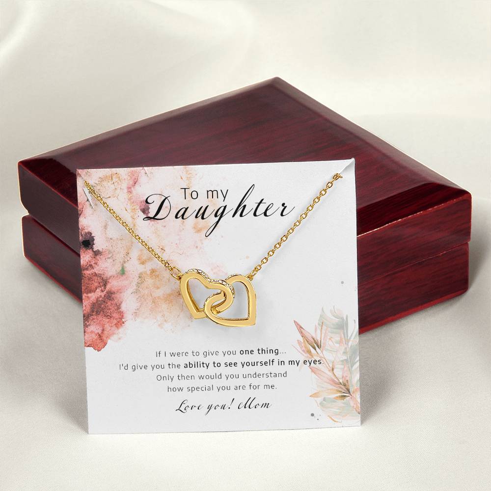 See Youself In My Eyes - Interlocking Hearts Necklace