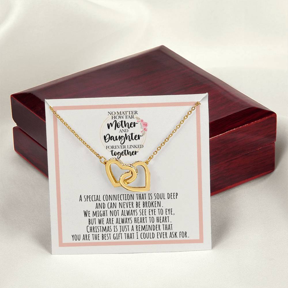 Mother And Daughter Forever Linked Together A Connection That Is Soul Deep Interlocking Hearts Necklace
