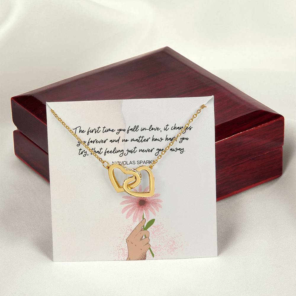 Daughter Interlocking Hearts Necklace