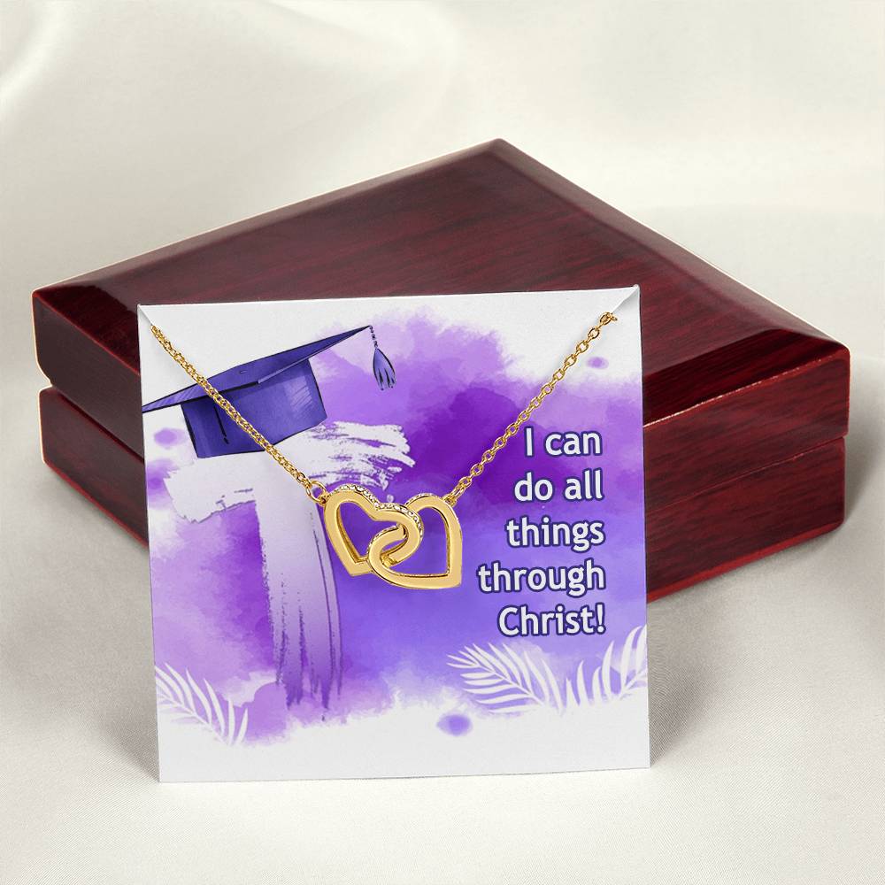 Interlocked Heart Neckless - Graduation Day Interlocking Hearts Necklace