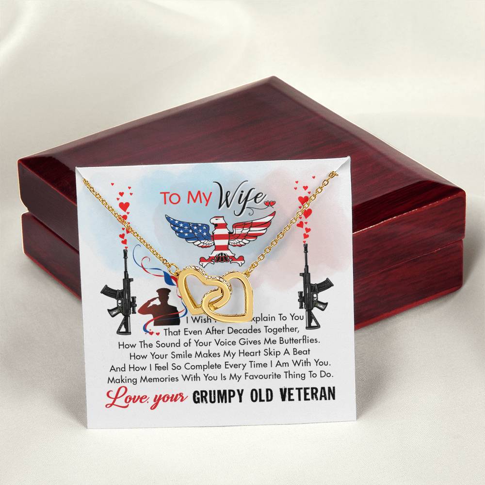 Veteran'S Wife - Interlocking Heart Necklace Interlocking Hearts Necklace