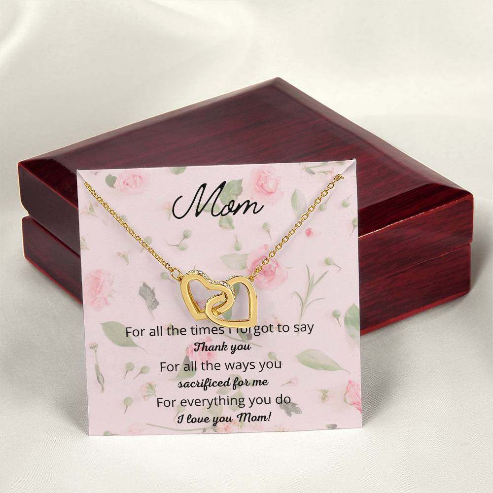 For All The Times I Forgot To Say Interlocking Hearts Necklace