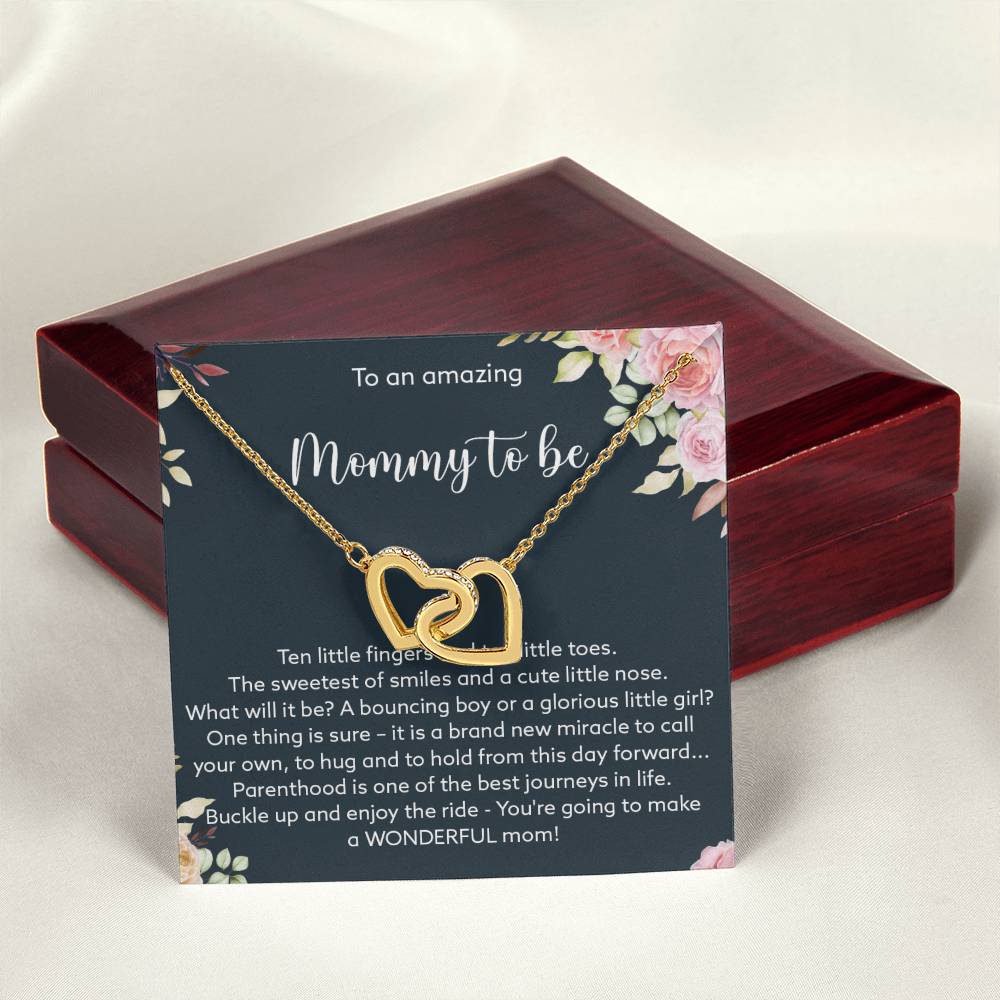 A Wonderful Mom - Interlocked Hearts Interlocking Hearts Necklace