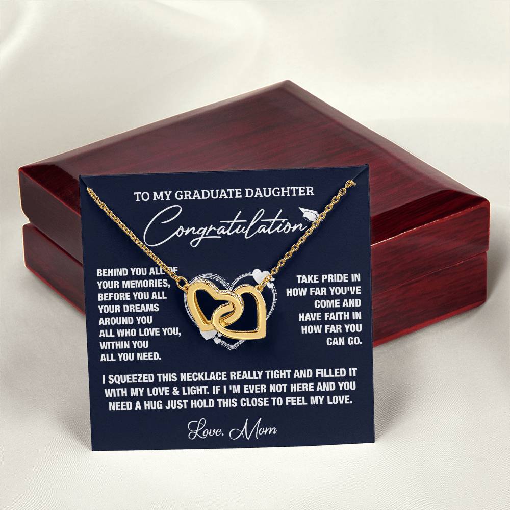 All Of Your Memories Interlocking Hearts Necklace