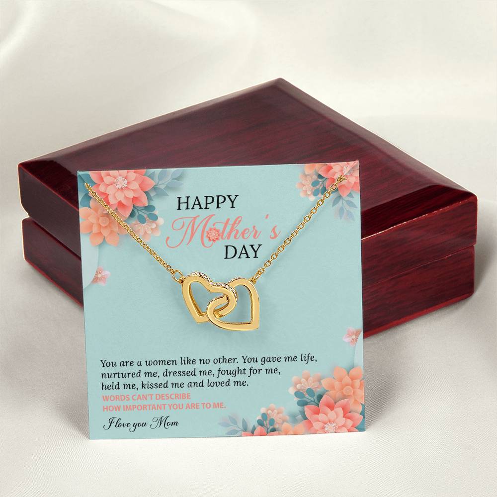 A Women Like No Other Interlocking Hearts Necklace