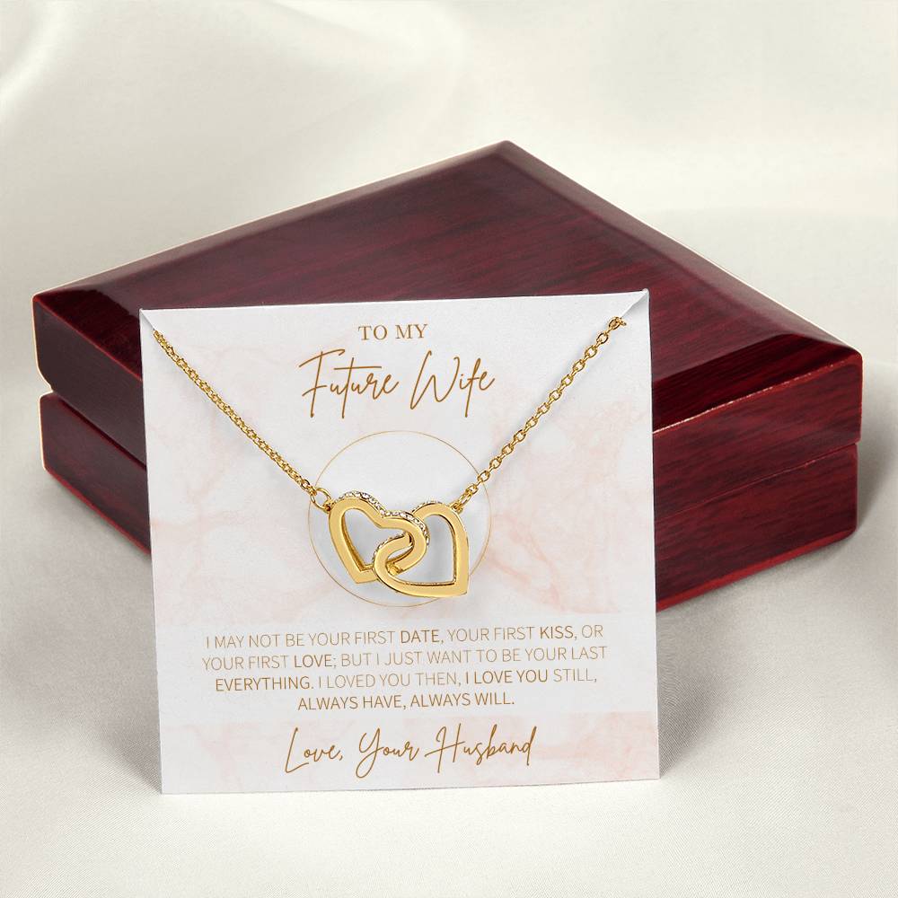 Hearts Necklace Gift For Future Wife Gift For Her Interlocking Hearts Necklace